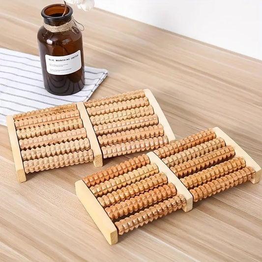 Wooden Roller Foot  Massager